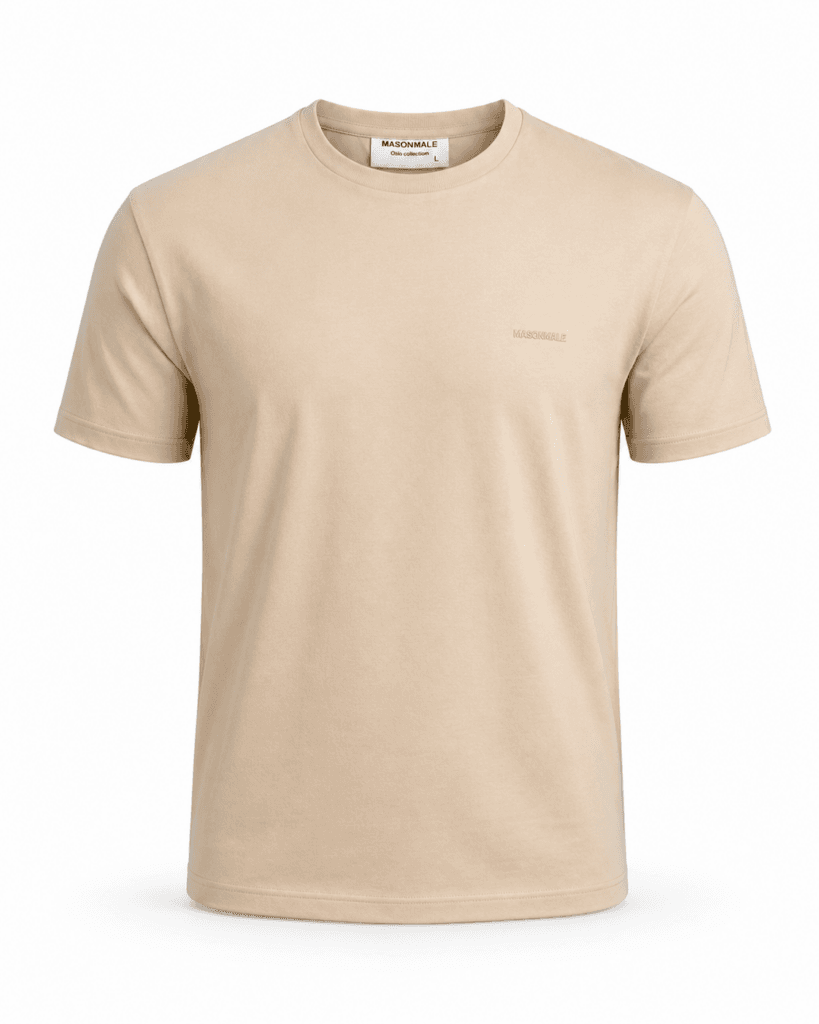 Beige Masonmale t-skjorte